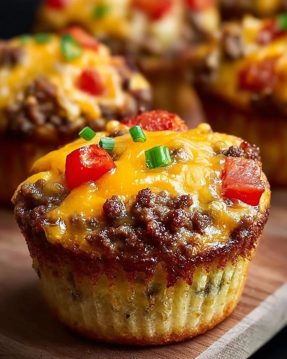 Cheeseburger Muffins backen