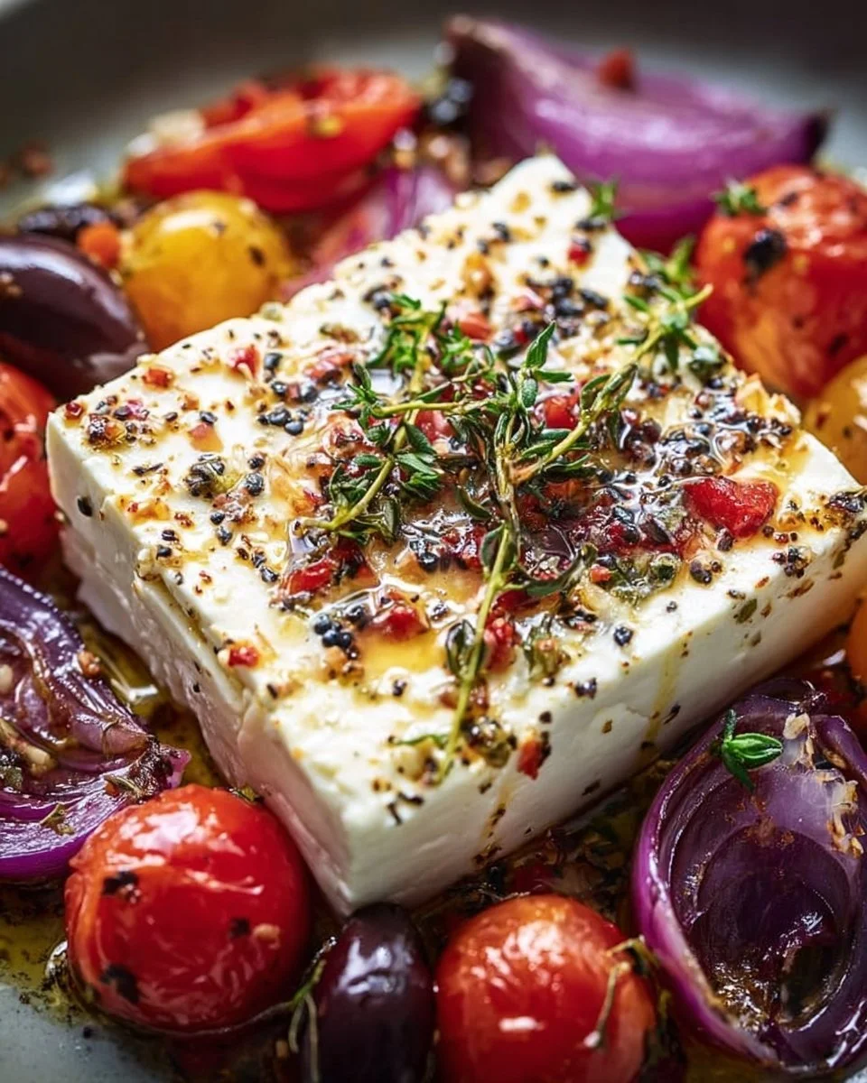 Feta Käse im Airfryer zubereitet, knusprig und goldbraun.