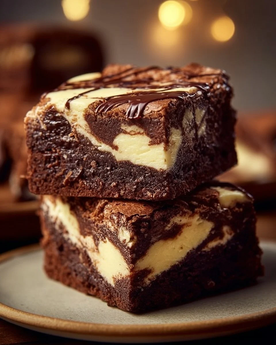 Frischkäse-Brownies mit cremiger Konsistenz und Schokoladengeschmack