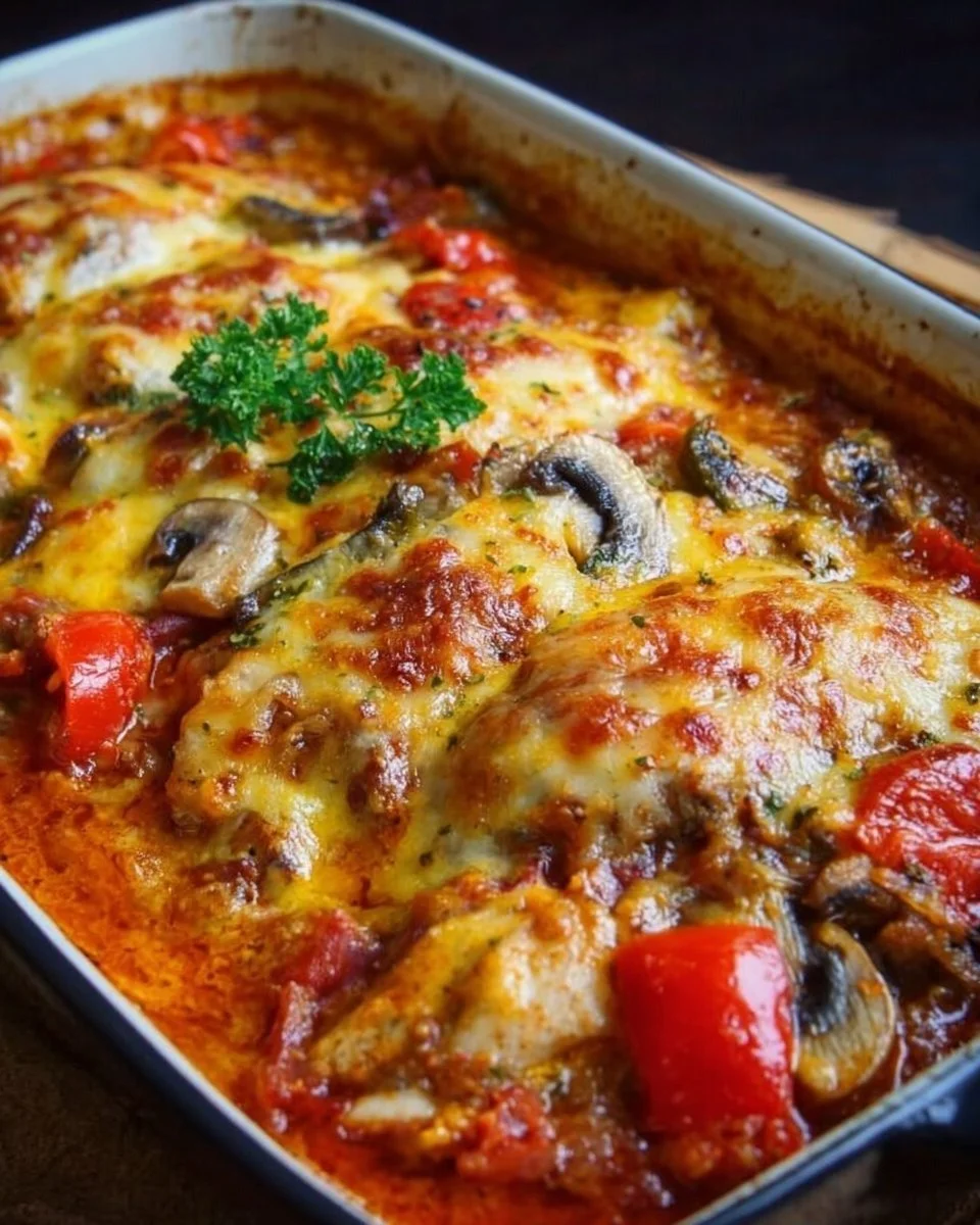 Hähnchenauflauf im Backofen