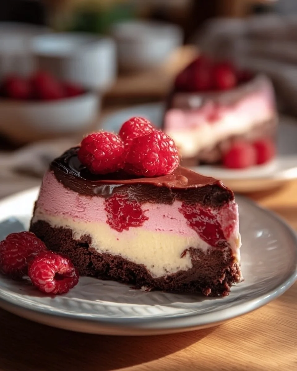 Himbeer-Brownie-Käsekuchen