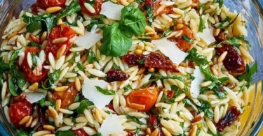 Italienischer Orzo Salat mit frischen Zutaten