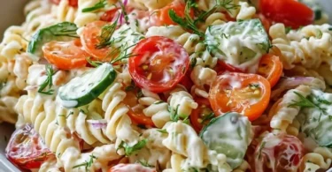 Leichter Nudelsalat mit frischem Joghurt-Dressing