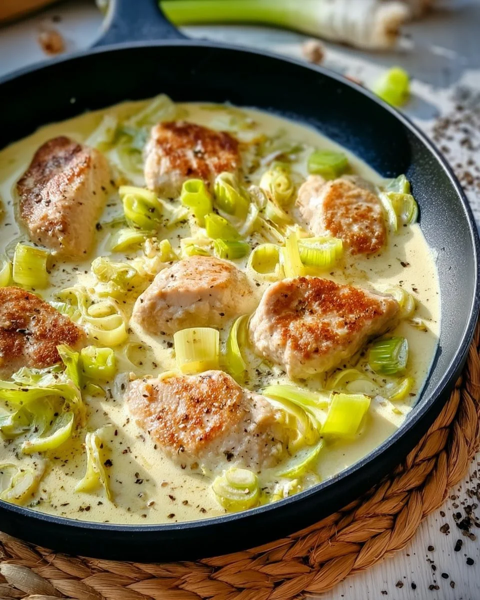 Leckeres Low Carb Hähnchen Gericht auf einem Teller serviert.