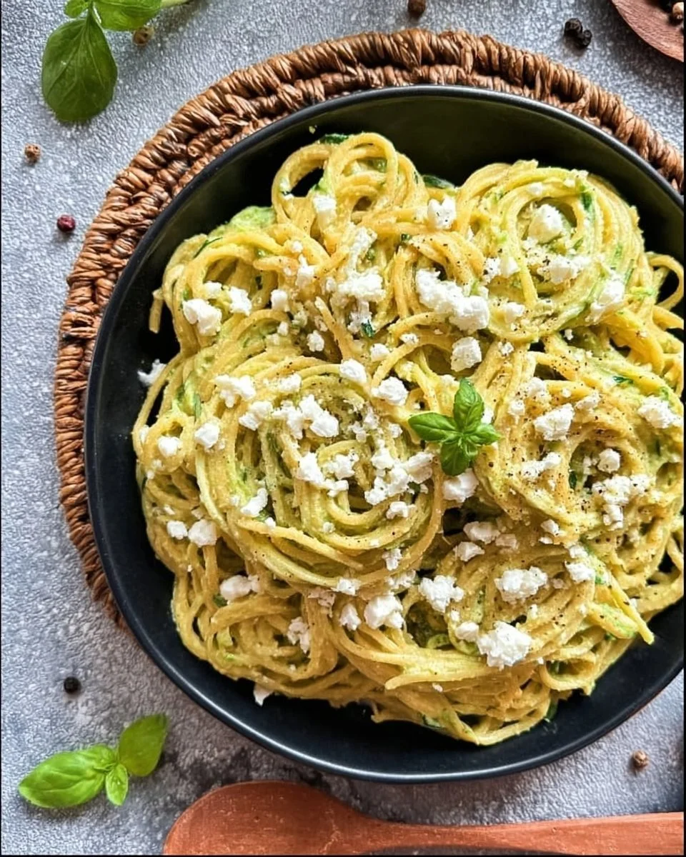 Pasta in Zucchini-Soße