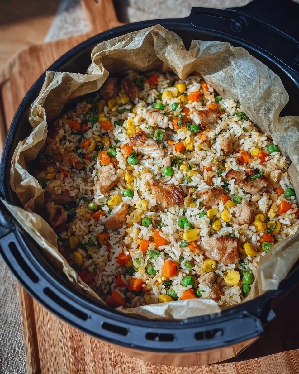 Leckerer Reis im Airfryer zubereitet, perfekt für jede Mahlzeit