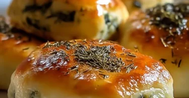 Spinat Hüttenkäse Flagels als gesunder Snack
